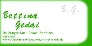 bettina gedai business card